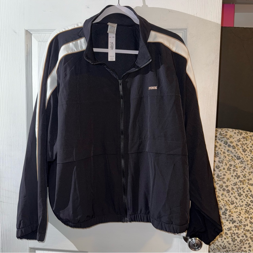 PINK Victoria's Secret Black and White Jacket